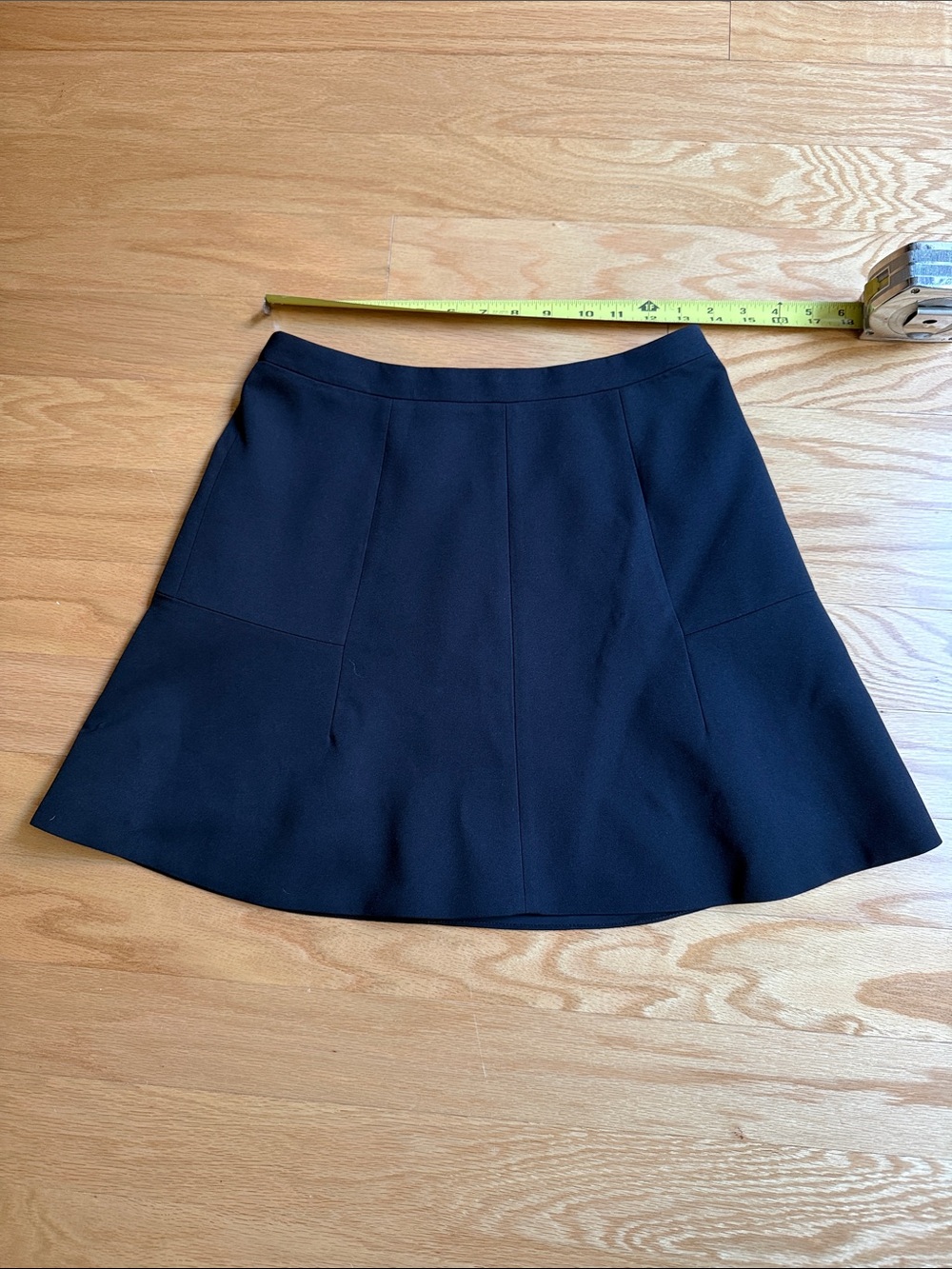 J. Crew Black A-Line Panel Skirt